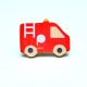 Handmade Pine Wood Fire Truck Knob for Kids Furniture